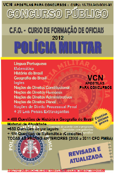 APOSTILA DIGITAL PREPARATÓRIA CFO PMBA 2012